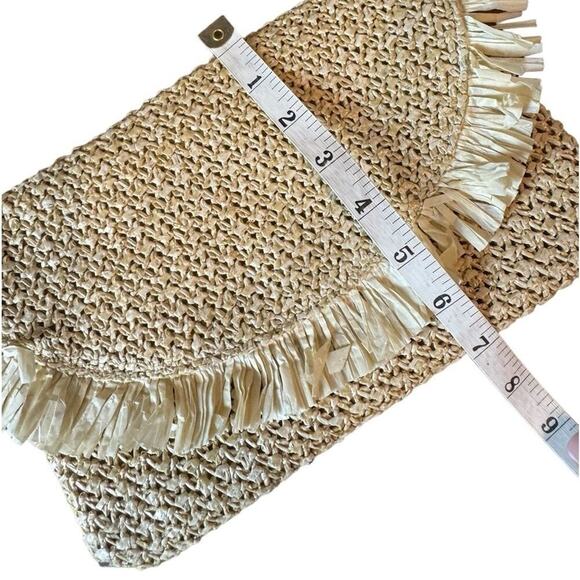 The North Shore Natural Frayed Tassel Clutch - Picture 5 of 6